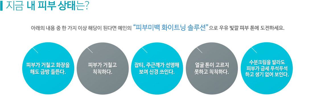 피부미백 솔루션